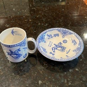 Spode.  Edwardian child collection blue